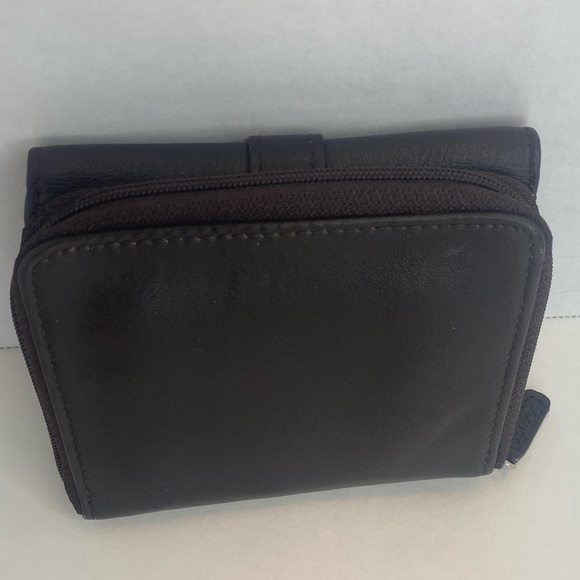 Mossimo Genuine Leather BROWN Multi-compartment ID Credit Card Wallet Coin Purse - Picture 7 of 12